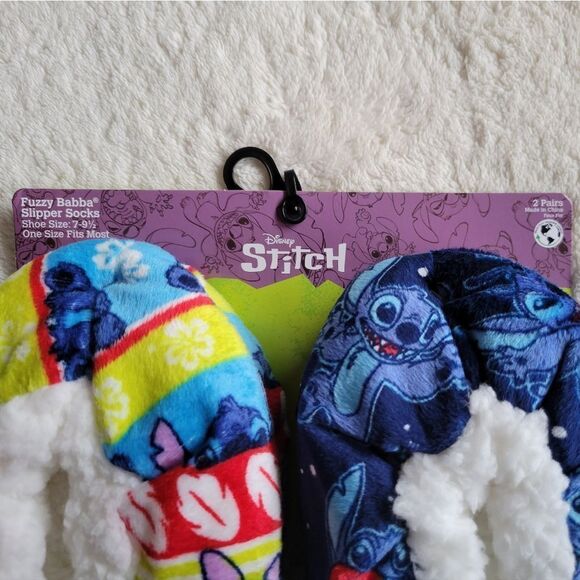 New Disney's Lilo & Stitch 2 Pack Women's Slipper Socks one size - Picture 4 of 10